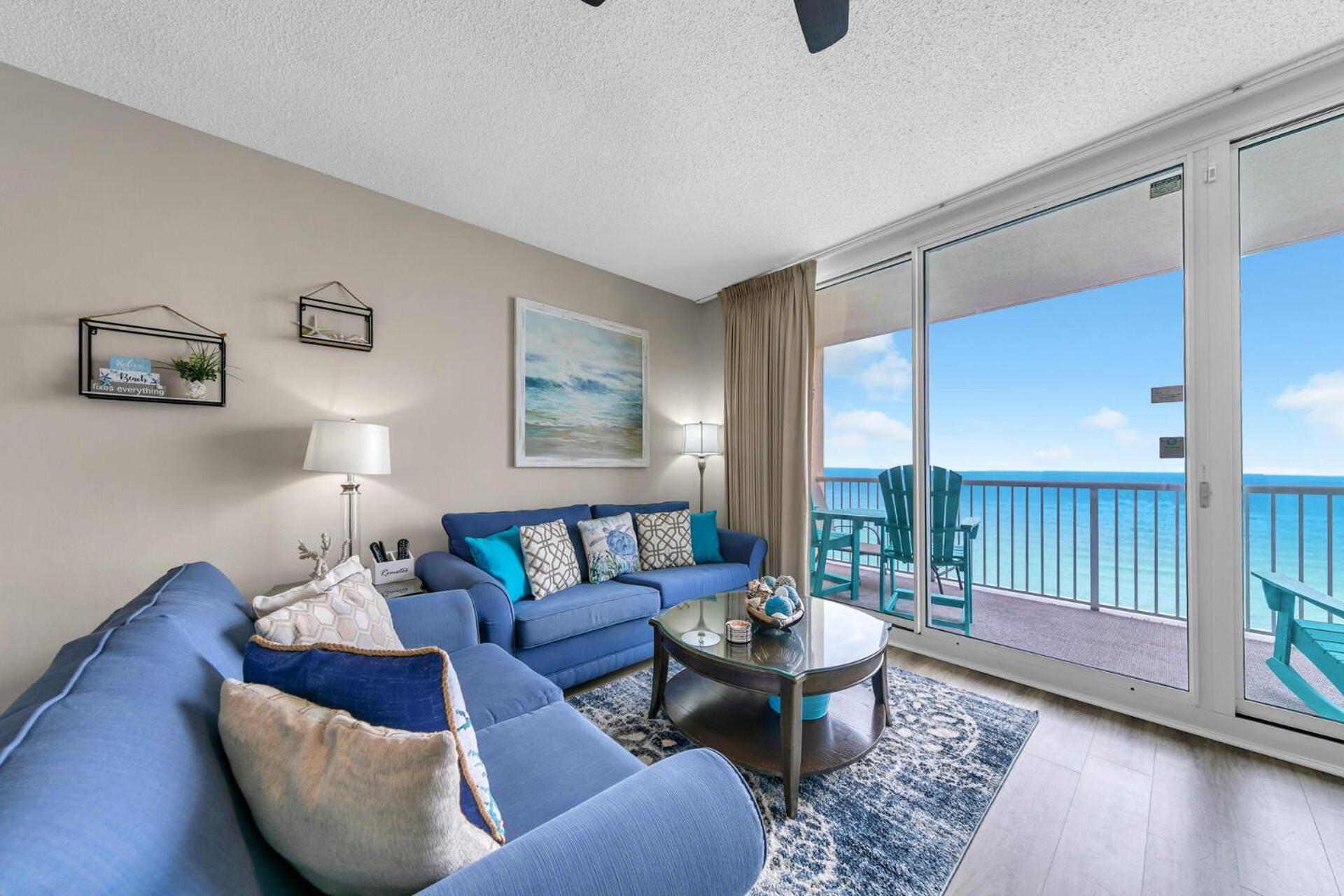Stunning Ocean & Sunset Views, Direct Beach Access With 2 King Bedrooms At Panama City Beach, Fl المظهر الخارجي الصورة